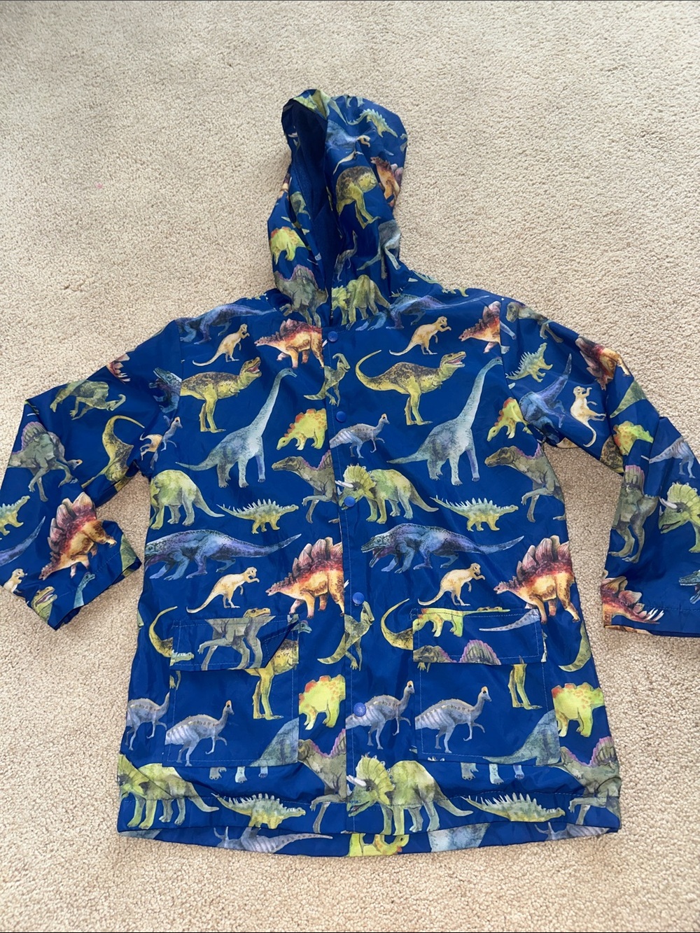 Millie & Maxx dinosaur print fleece lined jacket